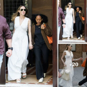 Angelina Jolie’s graceful charm shines as she effortlessly strolls through the bustling streets of New York City. ‎