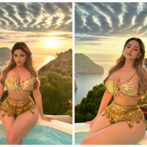 Demi Rose Presents an Astonishing Display of Your Alluring Beauty like a Beautiful Queen