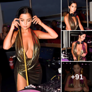 Dripping in gold  Demi Rose stuns in this dazzling mini dress!