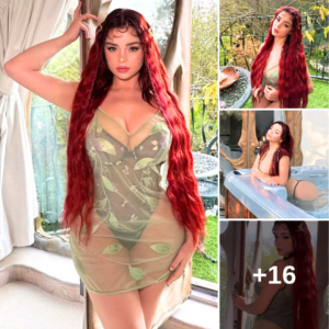 Demi Rose stuns in a chic, tiny string green outfit!  Her style is always on point!