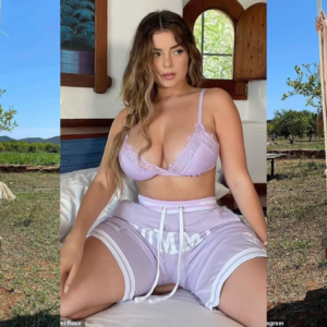 Bold and beautiful, Demi Rose flaunts her curves in stunning lilac lingerie, leaving us speechless.