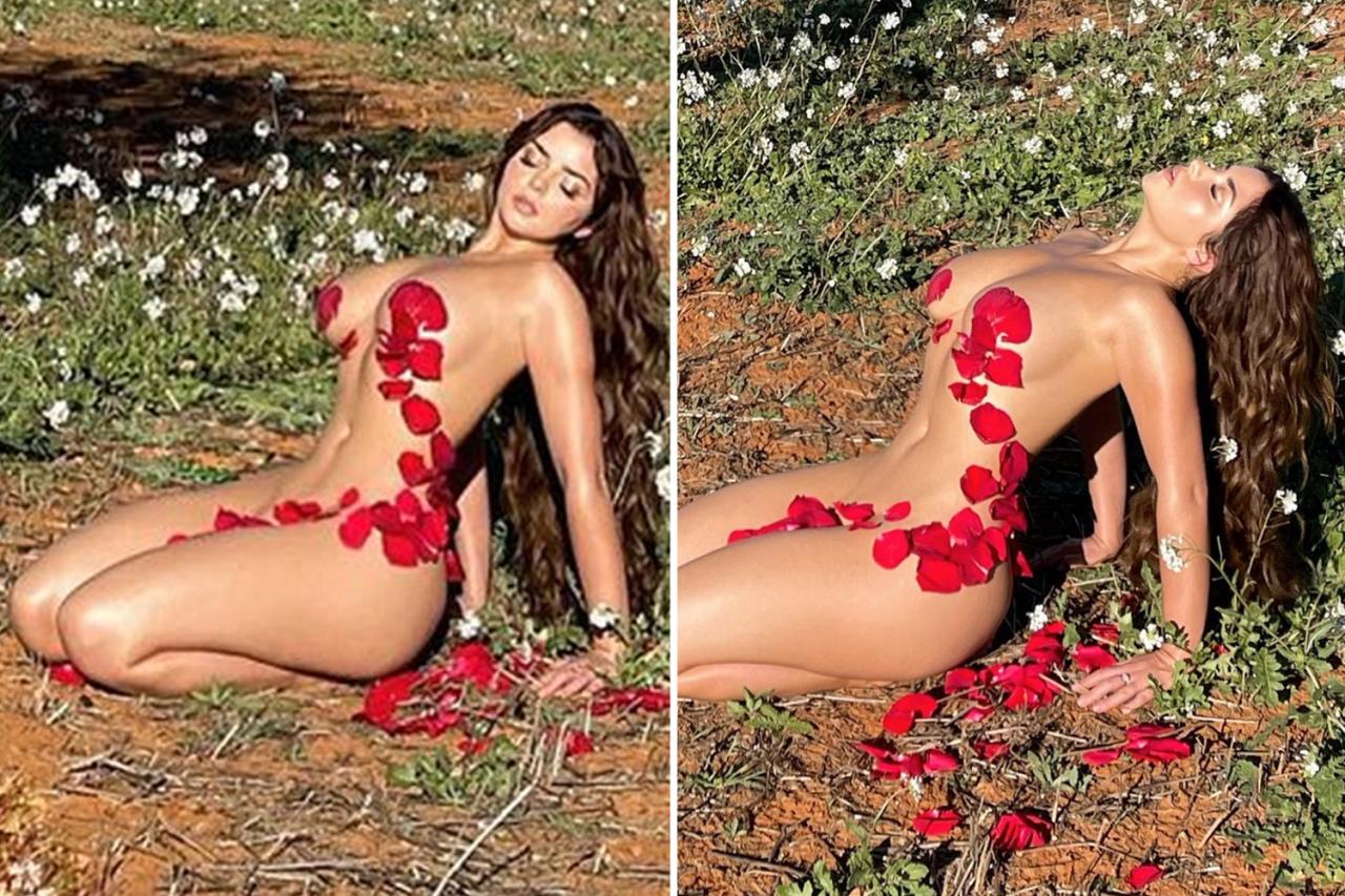 Demi Rose strips naked for very racy Valentine's Day post covered in nothing but rose petals | The Irish Sun