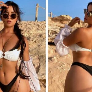 Demi Rose radiates confidence in her stunning beach attire!