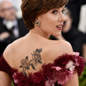 Scarlett Johansson Shows Off New Back Tattoo on ‘Avengers’ Set: Pic