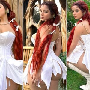 Demi Rose took a break from her world travels for a dreamlike shoot in the London area