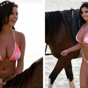 Demi Rose soaking up the sun in a stunning pink ʙικιɴι at the beautiful beaches of Cape Verde. Living her best island life!