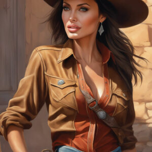 Channeling my inner Angelina Jolie cowboy vibes today. Yeehaw!