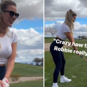 Paige Spiranac fans accidentally guess her bra size as she poses in very revealing Super Bowl outfit