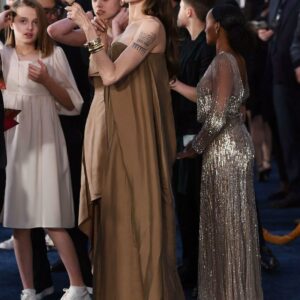 Stepping onto the red carpet, Angelina Jolie radiates grace and sophistication at the ‘Unbroken’ premiere, a vision of ethereal beauty enchanting us all at El Capitan Theatre in Hollywood.