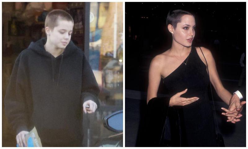 Shiloh Jolie-Pitt debuts the same buzz haircut her mom had