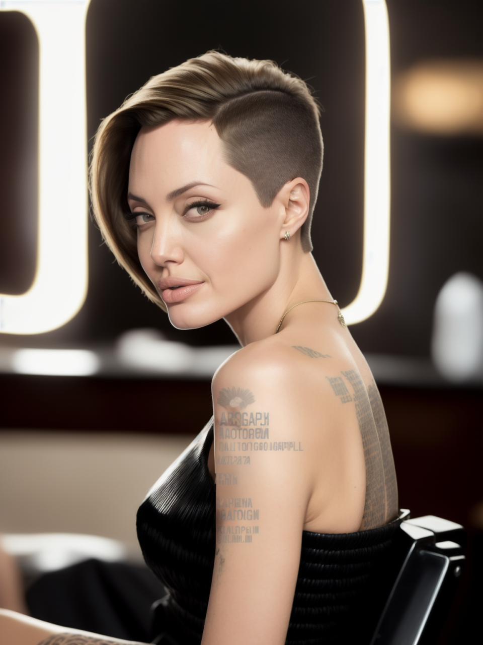 Angelina Jolie - The short hair files 7 by HairArtAI on DeviantArt