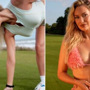 Paige Spiranac goes braless in тιԍнт-fitting golf outfit – before stripping down to fluffy ʙικιɴι top