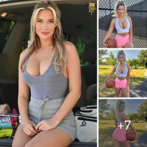 Paige Spiranac In Unzipped Swimsuit Enjoys A ‘Windy Day On The Course’