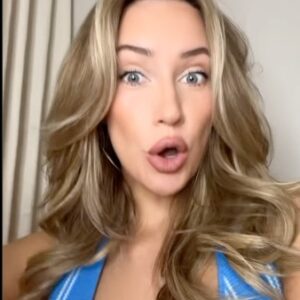 Paige Spiranac puts on busty display in plunging top as she lists the ‘things that drive me crazy’