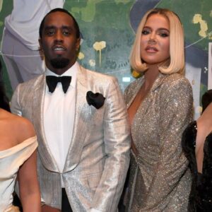 Kim, Khloe, and Kylie radiated elegance at Sean Combs’ 50th birthday bash! The Kardashian Jenner trio owned the night with their stunning presence.