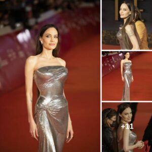 Celebrating true beauty and grace tonight as Angelina Jolie dazzles at the Eternals premiere in Rome. A timeless icon shining on the red carpet!