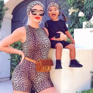 Double trouble in leopard print!  Khloe Kardashian and minime True slaying together. Meanwhile, some people can’t handle the truth.