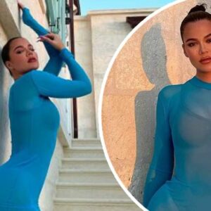 Living her best life! KhloeKardashian stuns in a sizzling blue dress on her tropical getaway to Turks and Caicos.