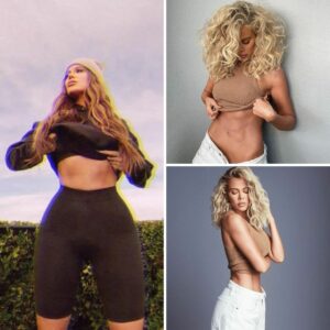 Khloe Kardashian is slaying!  Check out her killer abs and tiny waist in this stunning new pH๏τo that has fans buzzing with reactions!