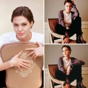 Transport yourself to the enchanting past with timeless elegance! Angelina Jolie radiates beauty in these captivating 1997 pH๏τos by Amy Etra.