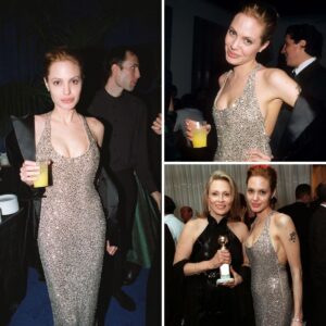 Flashback to the unforgettable 1999 Golden Globe Awards where Angelina Jolie and Gillian Anderson captivated everyone with their timeless and iconic red carpet looks. Timeless beauty at its finest!