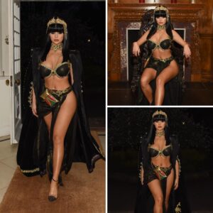 Transport yourself to another era as Demi Rose channels the allure of an Egyptian goddess at her themed birthday celebration. Witness ancient magic in motion!