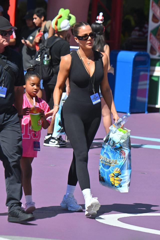 Khloe Kardashian And Daughter Enjoy A Day At Universal Studios