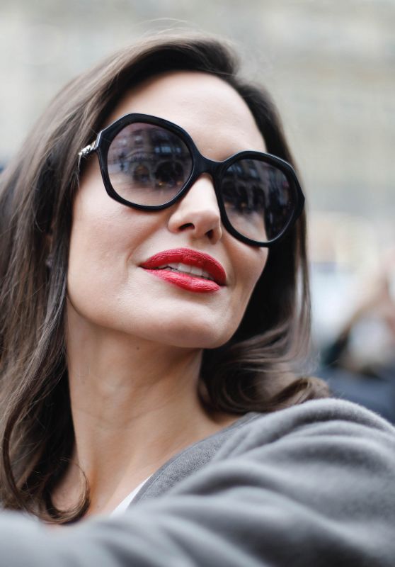 Angelina Jolie - Goes to Guerlain Perfumes Shop on the Champs-Elysées in Paris