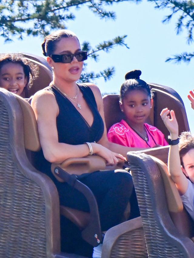 Khloe Kardashian And Daughter Enjoy A Day At Universal Studios