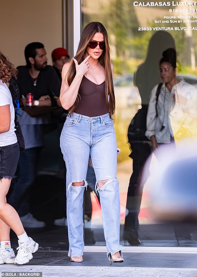 Khloé Kardashian was seen venturing out to shoot more of her series The Kardashians on Wednesday, shortly before an episode dropped in which her sister Kim Kardashian cruelly compared her to Brendan Fraser's eponymous character in The Whale