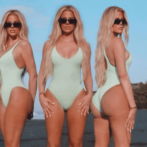 Khloé Kardashian Shows Off Her Curves from All Angles in a Sєxy Mint Green One Piece Swimsuit