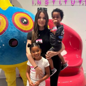 Khlo Kardashian and the kids had a blast getting slimed at the museum! Check out their slimetastic family outing in all its messy glory.