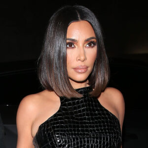 Kim Kardashian Is A Total Bombshell In A Slinky Black Cut-Out Dress With An Exposed Thong