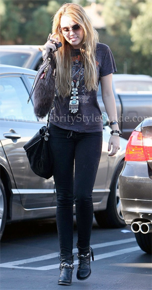 Miley Cyrus wearing J Brand Henry Duarte Suffragette Skinny Jeans -  Celebrity Style Guide